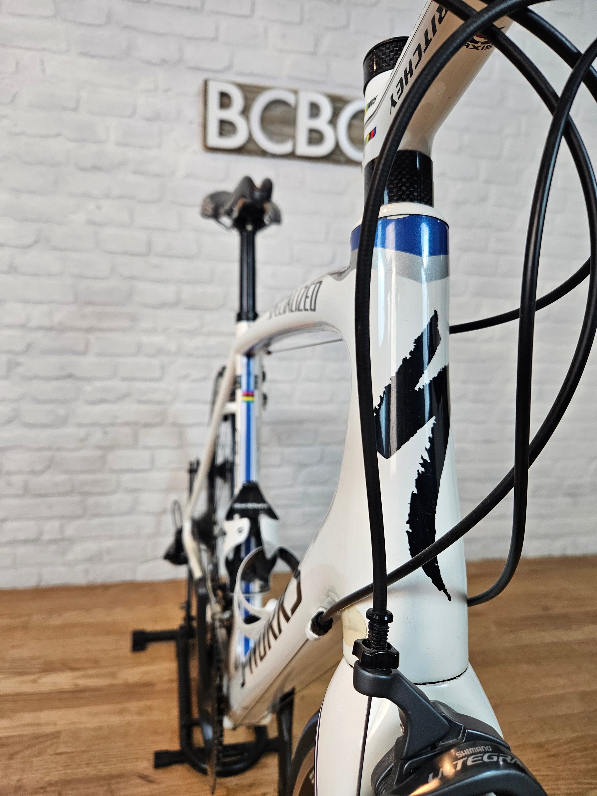 Used 2011 Specialized Tarmac SL3 S-Works Saxo Bank Ultegra 56cm - Brooklyn Carbon Bike Co.