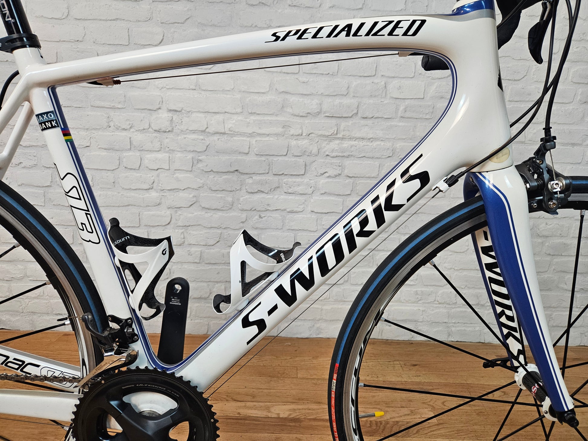 Used 2011 Specialized Tarmac SL3 S-Works Saxo Bank Ultegra 56cm - Brooklyn Carbon Bike Co.