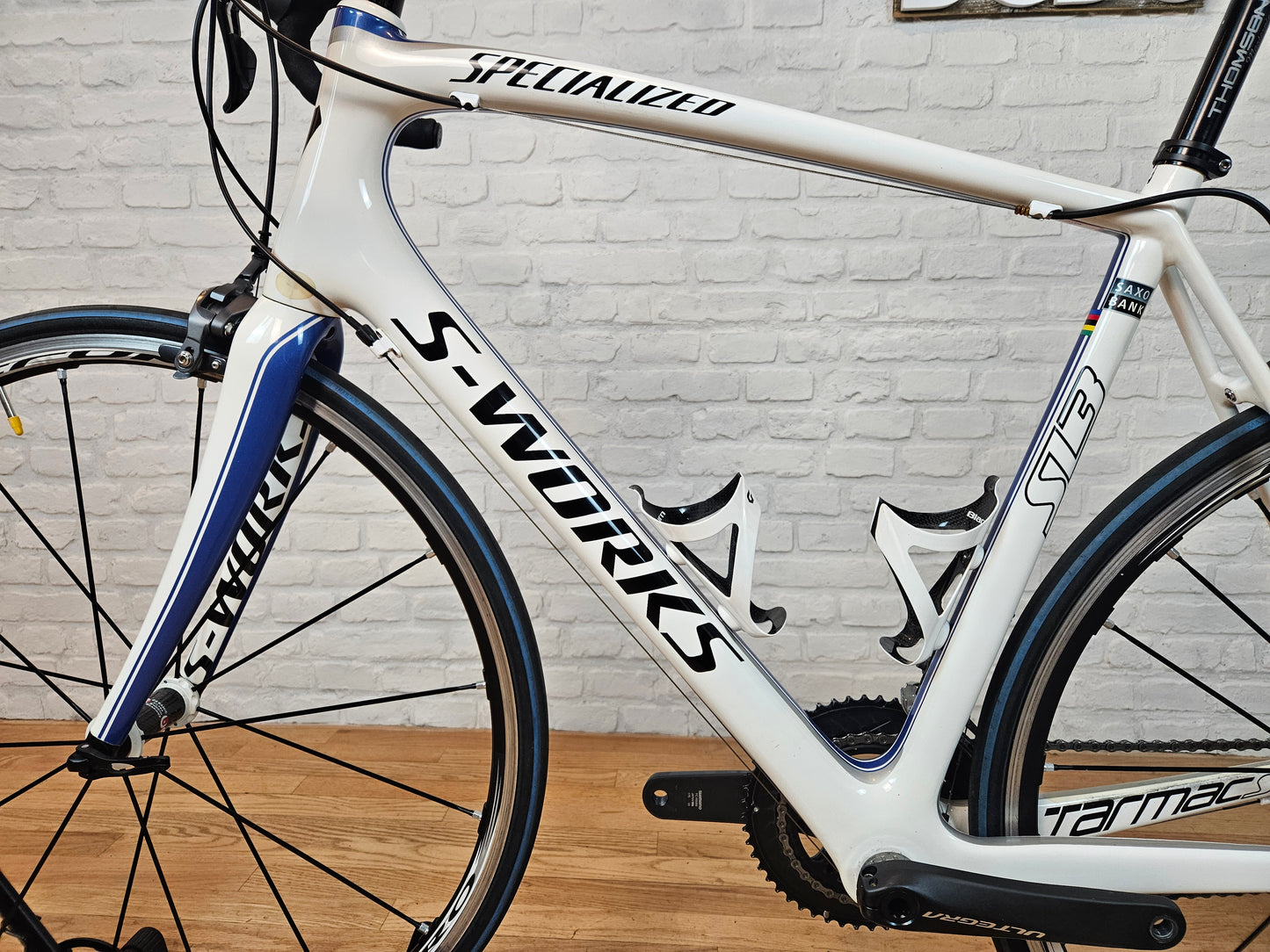 Used 2011 Specialized Tarmac SL3 S-Works Saxo Bank Ultegra 56cm - Brooklyn Carbon Bike Co.