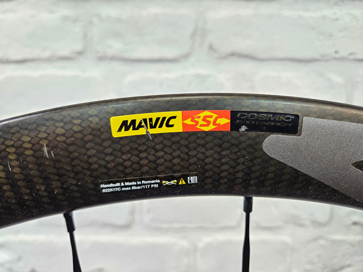NEW Mavic Cosmic PRO SL C Disc Carbon Clinchers 11 Speed Shimano 700c - Brooklyn Carbon Bike Co.
