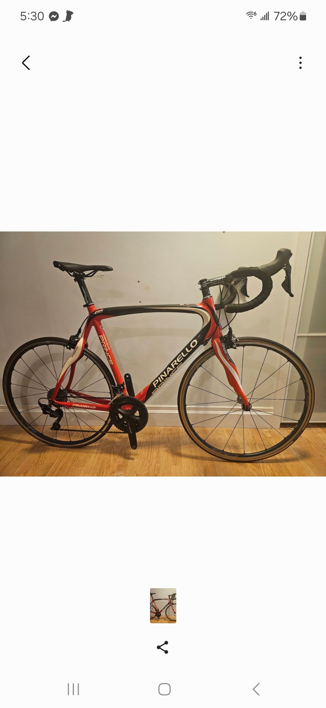 Used 2012 Pinarello Prince 50HM1K 105 – 58cm