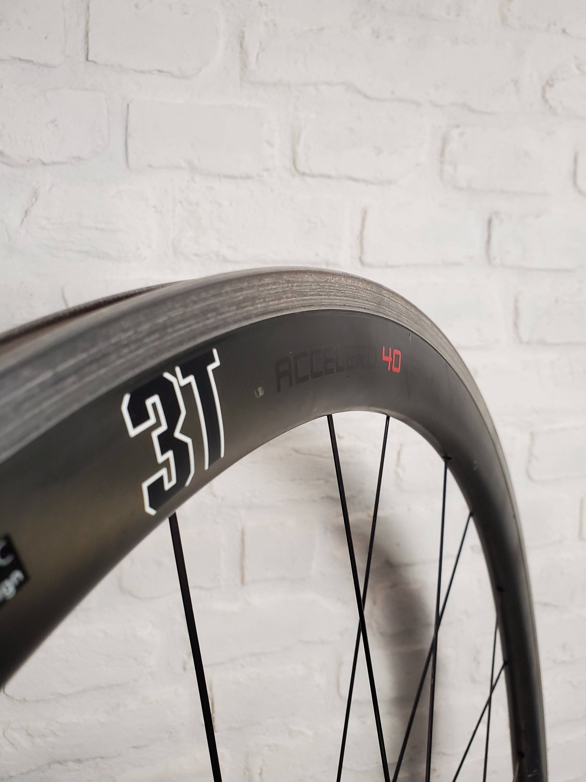 3T Accelero Team 40 Carbon Fiber Clinchers 11 Speed Campy 700c - Brooklyn Carbon Bike Co.