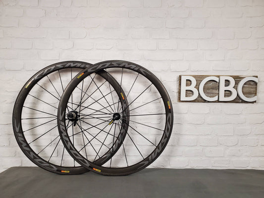 Mavic Cosmic Carbone SSC Carbon Fiber Clinchers 11 Speed Shimano 700c - Brooklyn Carbon Bike Co.